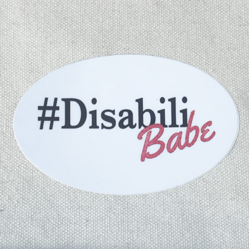 Disabilibabe Oval Sticker